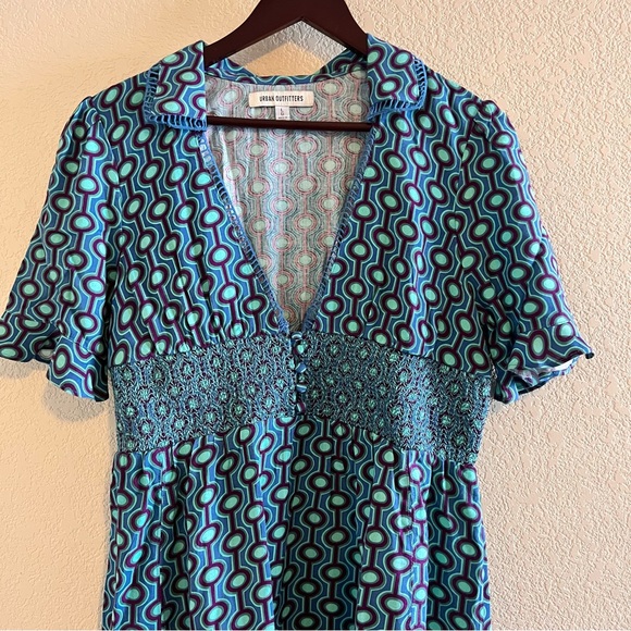 Urban Outfitters Retro Style Geometric Dress Size Large - Picture 3 of 11